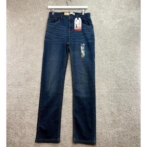 Levi's 514 Straight Fit Performance Jeans Boys 20 Blue Denim Stretch Regular Fit